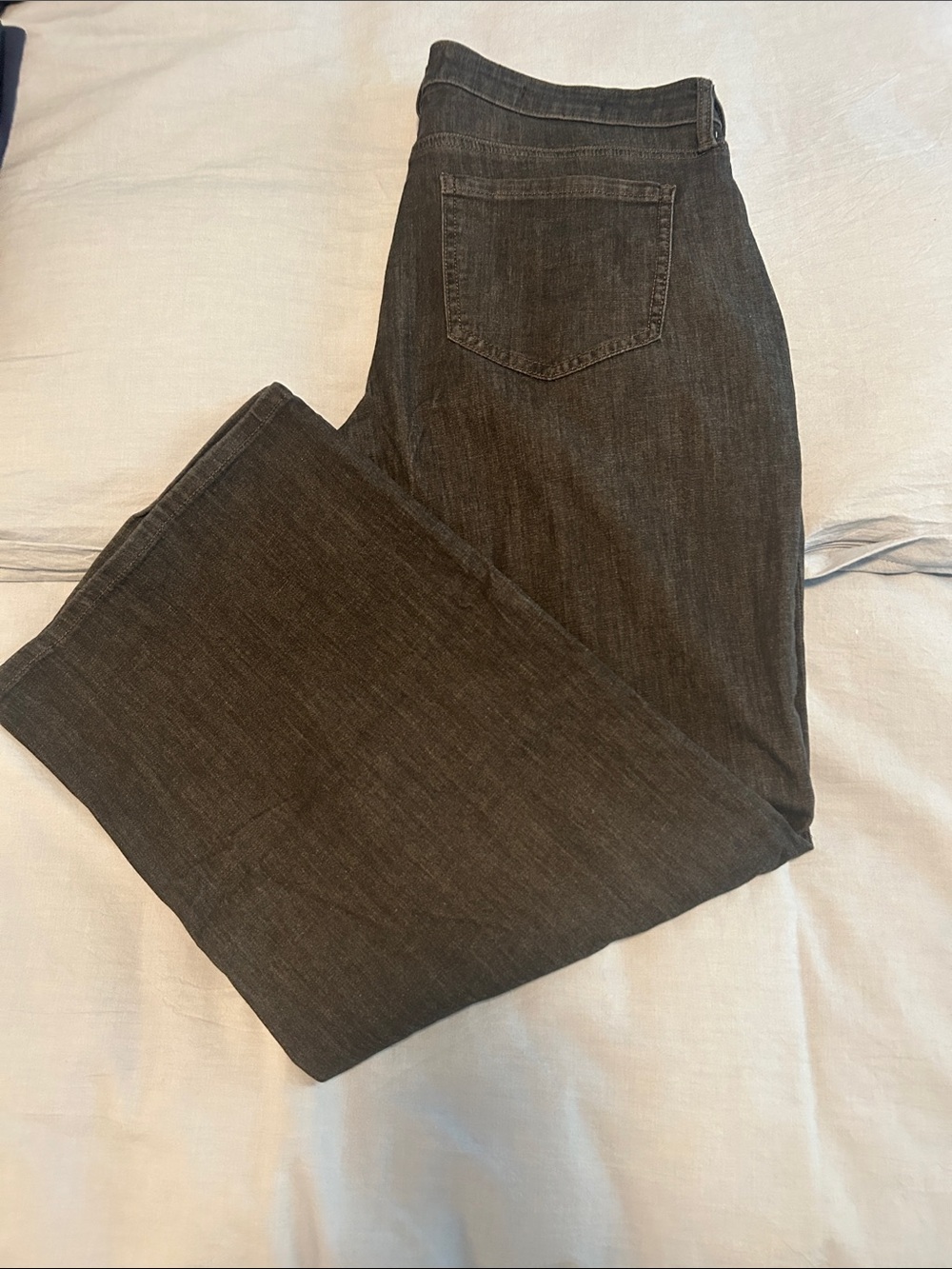 NYDJ Wide-Leg Women's Jeans in Dark Gray